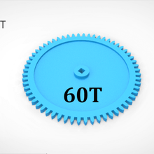 dişli 60t aracı endüstriyel makine parçaları 12-diş parçalar gearwheel gearset vites şanzıman fabrika 36t özelleştirilebilir karikatür cog clockwork saat fırçalanmış otomatik 3d dişliler 3d print model - Mito3D