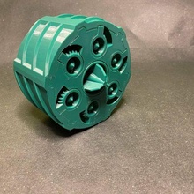 gear box v2 architecture print flat gears gearbox place 3d print model - Mito3D