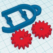gear fidget keychain jewelry toy gears keychains 3d print model - Mito3D