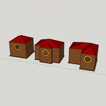 ingranaggio di ingresso scatola nido steampunk deco art casa shack uccelli waterer alimentatore ingranaggi 3d print model - Mito3D