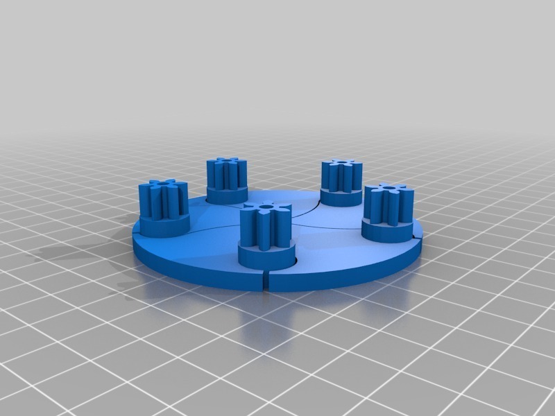 engranaje iris v03 caja reprap contenedores organización almacenamiento 3D print model - Mito3D