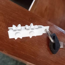 gear key chain keychain gears mechanical parts art toy pla 3d print printing simple model stl 3d print model - Mito3D