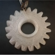 gear keychain fashion gearbox key ring mechanics 3d print model - Mito3D