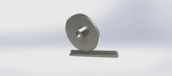gear rack mechanism mechanics engineering zipper 3d print model - Mito3D