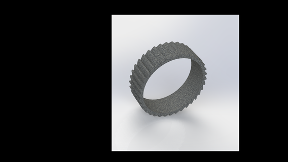 gear ring jewelry engineering ring unisex art  3d print model - Mito3D