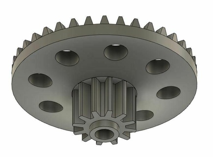 gear rotary mop replacement spin 3d print model - Mito3D