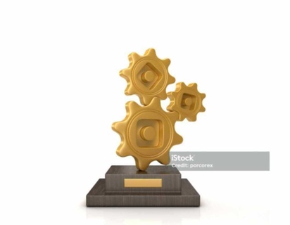gear trophy execelncy motion Various 3d print model - Mito3D