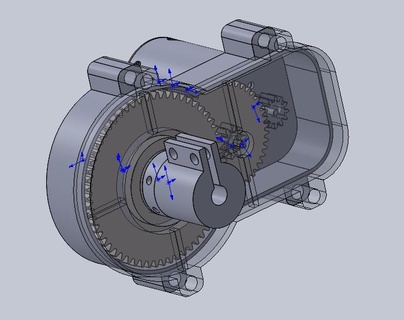 boîte vitesses 24 ration 555 moteur outils 3d print model - Mito3D