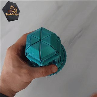 geared spinning doors box print place print-in-place printinplace gear gears mechanism lid dice dnd free compartment container mechanical 3d print model - Mito3D