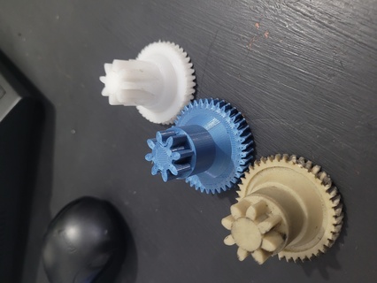 engranor rebanar máquina frío cortes engranaje repuesto dientes cremallera 3d print model - Mito3D