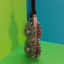 gears keychain gear keyring various engeneering mecanical pinions toys 3d print model - Mito3D