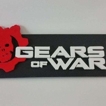 gears war 4 logo plate cog of gearsofwar gow video game video_games 3d print model - Mito3D