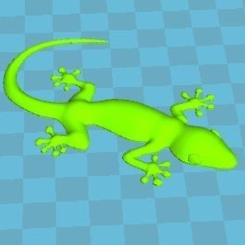 gecko ev kertenkele mıknatıs 3D print model - Mito3D