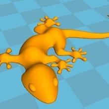 gecko a casa lagarto amoroso ímã 3d print model - Mito3D