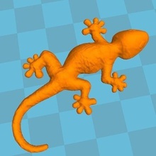 gecko ev kertenkele sevgi dolu mıknatıs 3d print model - Mito3D