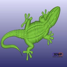 gecko game animal lizard wall hanger mount animals 3d print model - Mito3D
