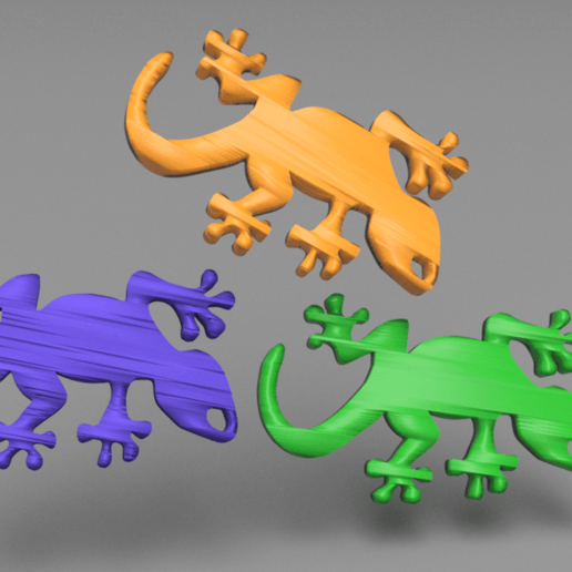 gecko Ohrringe Mode idealab - Anhänger xmas ornaments Eidechse lizard Ohrring Schmuck Weihnachts-Geschenk Natur Weihnachten 3D print model - Mito3D