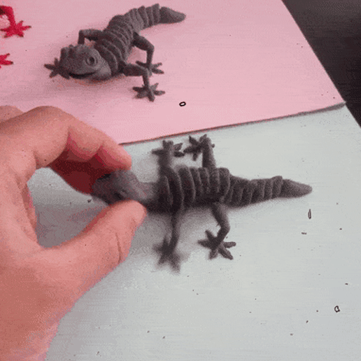 gecko flexi 3D print model - Mito3D