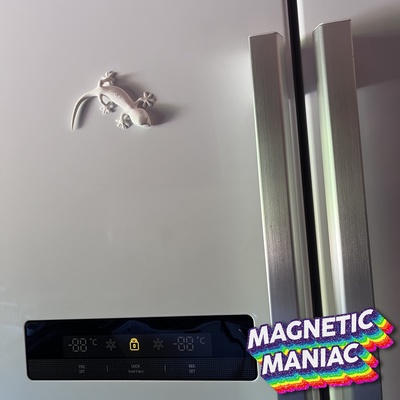 gecko frigo aimant accueil maison sculpture dessin animé congélateur amusement cuisine remarques titulaire soutien animal ninja décor étoile rappel minimaliste 3d print model - Mito3D