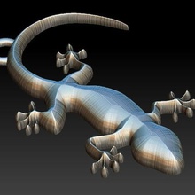 gecko bijoux jouet un trousseau de clés pendentif imprimer 3d print model - Mito3D