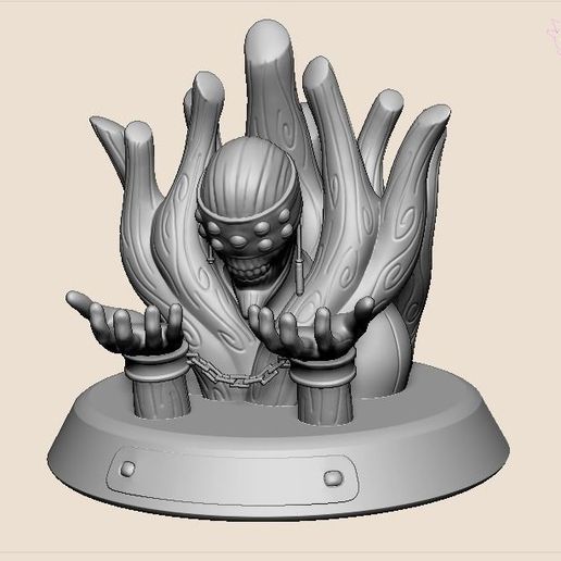 gedo mazo naruto sealing statue 3D print model - Mito3D