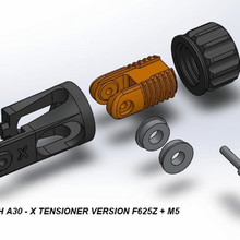 geeetech a30 mod - x axis tensioner tool cr-10 3d printer parts 3d print model - Mito3D