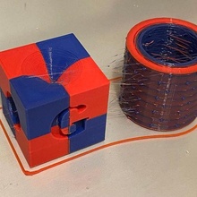 geeetech multi colore test cubo attrezzo calibrazione dual estrusore a20m 3d stampa 3d print model - Mito3D