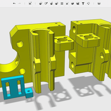 geeetech prusa i3 pro b x axis tool i3b acryli x-carriage 3d printer parts 3d print model - Mito3D