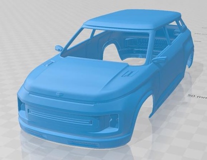 geely ícone 2020 imprimível corpo carro fenda escalextrico Tamiya rc miniz passatempo micro 3d print model - Mito3D