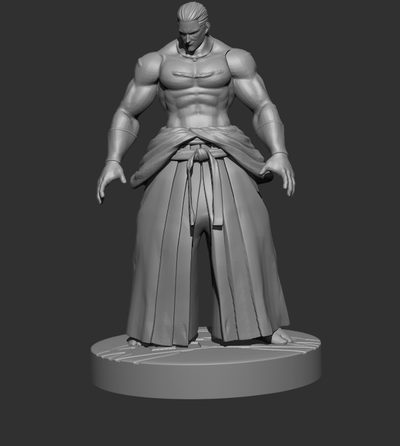geese howard + diograma vs terry game king of fighters 3d print model - Mito3D