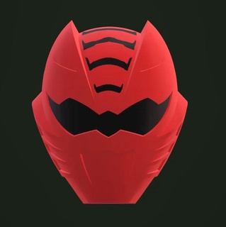 Gekiranger vermelho capacete jogos guardas guarda cosplay selva fúria mmpr morpher tokusatsu Japão 3d print model - Mito3D