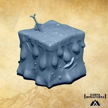gelatinoso cubo juego miniaturas mesa guerra rpg dnd monstruos 3d print model - Mito3D