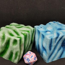 gelatinous cube 28mm tabletop roleplay art creatures miniature miniatures dnd 3d print model - Mito3D