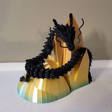 gem rock mount articulating dragon 75echo architecture buildings structures 3d print model - Mito3D