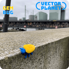 gembug Spiel urban Straße Insekt Dekoration gem Kleber Kunst Tier bug - Spielzeug 3d print model - Mito3D