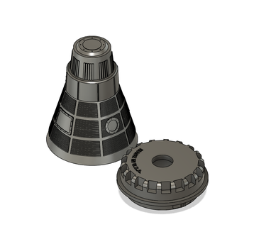 gemini space capsule pencil sharpener Home 3d print model - Mito3D