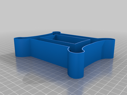 gemini symbol nestable box v2 thing 3d print model - Mito3D