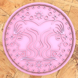 gemini zodiac sign cookie cutter Home cutting cutters seal stamp fondant cookies constellation signs horoscope 3d print model - Mito3D