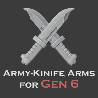 gen6 army-knife arms ver1 update miniature tabletop war hammer horus heresy 30k space marine melee weapon assault mk6 combat knife army dagger 3d print model - Mito3D