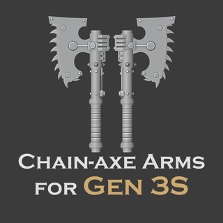 gen 3s chain axe braços 3d print model - Mito3D