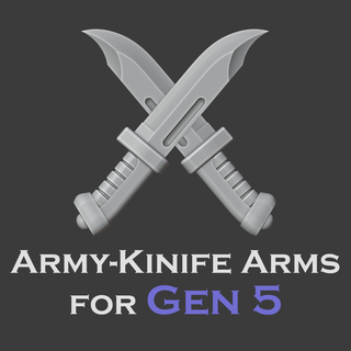 gen 5 army-knife arms Game miniature tabletop war hammer horus heresy 30k space marine melee weapon assault mk6 combat knife army dagger 3d print model - Mito3D
