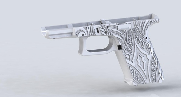 gen 5 primavera 3d tribale fmda 192 glock 19 utensili pistola 3d print model - Mito3D