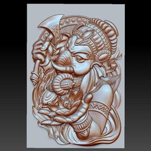 genasha elefante god art ganesha buddha hindu china oriental jewelry pendant animal character statue sculpture emboss relief bas-relief cnc 3d 3d print model - Mito3D