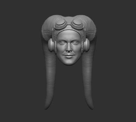 hera cabeça esculpida açao figuras jogos figura estrela guerras brinquedos estátuas 1 12 6 dc maravilha 3d print model - Mito3D