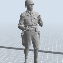 general patton various military soldier printed model 3d 3d print model - Mito3D