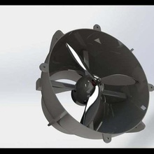 objetivo ventilador duto aspirador escova motor hélice impressao 3D 3d print model - Mito3D
