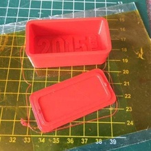 general purpose red box 60 30mm home containers small cover plate 3d print model - Mito3D