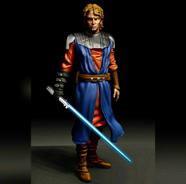 generale skywalker stella guerre anakin figura clone spada laser jedi darth vader 3D print model - Mito3D