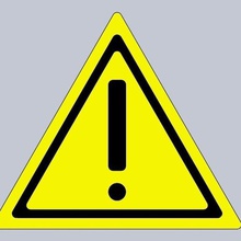 avvertenza generale il segno art segni loghi cartello di avvertimento avviso generoso 3d print model - Mito3D