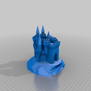 generato castello 1 personalizzato edifici strutture 3d print model - Mito3D